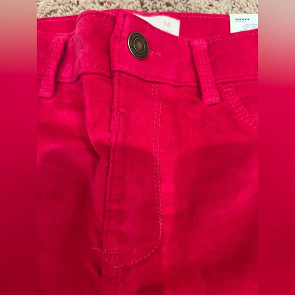 NWT new Set of 3 SO leggings jeggings girls 14 pink green blue denim - Picture 9 of 17